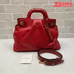 Salvatore Ferragamo サルヴァトーレ・フェラガモ ガンチーニ 2WAYバッグ　レッド 戸塚店
