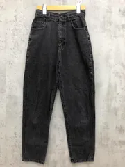 JEANASIS ジーナシス ハイウエスト テーパード デニムパンツ sizeS/ブラック系 ■■ レディース