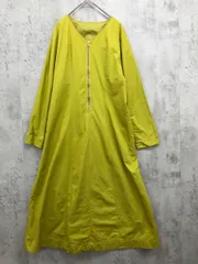 N. エヌ ナチュラルビューティーベーシック フロントジップ フレア ワンピース sizeM/イエロー ■◇ レディース