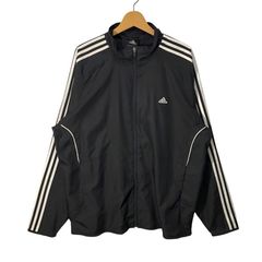 90's adidas ナイロン トラックジャケット ブラック - メルカリ