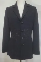 ブラック装飾 レディース スーツ ジャケット S