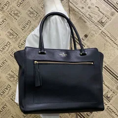 ケイトスペード ハンドトートバッグ革 黒 ビジネス A3 フォーマルGB143