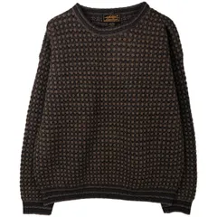 古着 80~90年代 エディーバウアー Eddie Bauer 黒タグ 総柄 ウールニットセーター メンズL相当 ヴィンテージ/eaa610605