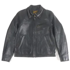 極美品□Y'2 LEATHER ワイツーレザー GR-45 GOAT SKIN SPORTS JKT ゴートスキン レザージャケット ブラック 38 ハンガー・ガーメント付き 日本製 正規品 メンズのサムネイル