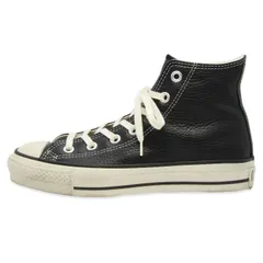 CONVERSE コンバース 5.5 LEATHER ALL STAR J HI MADE IN JAPAN ウィメンズ レディース レザー オールスター ハイカット BLACK  18001670