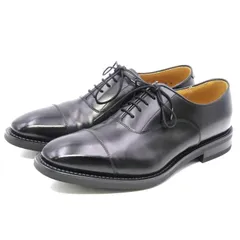 美品 REGAL リーガル 24cm ストレートチップ 11DLCJ 内羽根 キャップトゥ ビジネスシューズ 牛革 ビブラムソール ブラック 黒  35005247