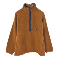 patagonia パタゴニア ハーフジップ SYNCHILLA シンチラ フリースジャケット アウトドア ブラウン(メンズ M)中古 古着 X3033