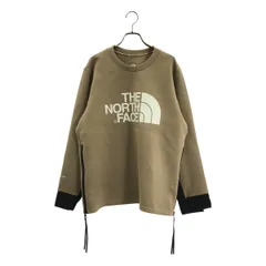 HYKE / ハイク | × THE NORTH FACE / ザノースフェイス Tec Air Big Top / ロゴ ジップ スウェット トレーナー | M | ブラウン/ブラック | レディース