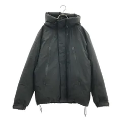 【美品】  monkey time / モンキータイム | オーバーシルエット ドローストリング パデッド ダウンジャケット フーディ | L | ブラック | メンズ