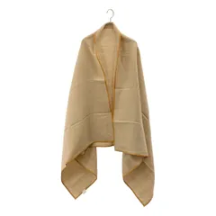 ASAUCE MELER / アソース メレ | リネン レザー パイピング ストール | ベージュ