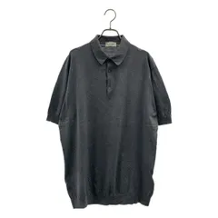 JOHN SMEDLEY / ジョンスメドレー | コットン ニット ポロシャツ | XL | グレー | メンズ