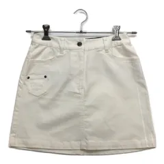 中古 レディース トミーヒルフィガーゴルフ TOMMY HILFIGER GOLF スカート S 白 ホワイト シンプル