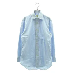 Giannetto / ジャンネット | ストライプ ドレスシャツ | 39 15 1/2 | ホワイト/ブルー | メンズ