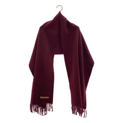 【美品】  Acne Studios / アクネストゥディオズ | 2025AW | ウール フリンジ ロング ストール マフラー / FN-UX-SCAR000218 | ボルドー | レディース