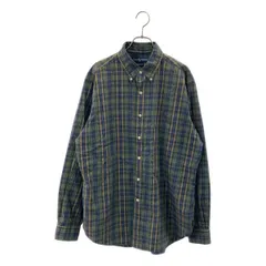 RALPH LAUREN / ラルフローレン | ワンポイント ポニー ボタンダウン シャツ | L | グリーン/ネイビー | メンズ