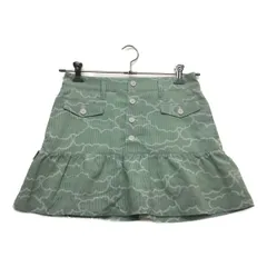 中古 レディース ジャックバニー Jack Bunny!! スカート 1(M) 黄緑 一体型インナーパンツ付 雲柄