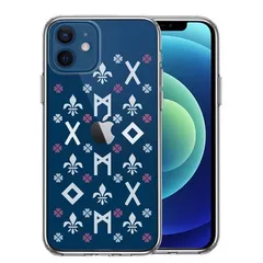 iPhone12mini ケース クリア ルーン 文字 ピンク スマホケース 側面ソフト 背面ハード ハイブリッド 