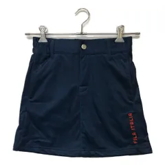 中古 レディース フィラゴルフ FILA GOLF スカート S 紺 ネイビー 総柄 裏起毛