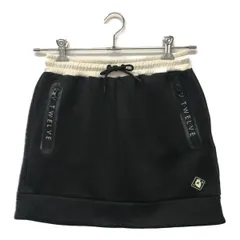 中古 レディース ヴィ・トゥエルヴ V12 スカート 2(L) 黒 ブラック ウエストゴム ストレッチ