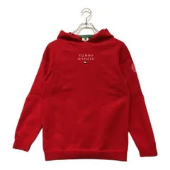 中古 レディース トミーヒルフィガーゴルフ TOMMY HILFIGER GOLF パーカー M 濃ピンク 軽量ニット素材 プルオーバー