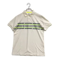 中古 メンズ ジャックバニー Jack Bunny!! 半袖ポロシャツ 4(M) 白 ホワイト ロゴプリント