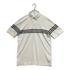 中古 メンズ アディダスゴルフ adidas GOLF 半袖ポロシャツ M 白 ホワイト