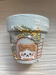 ☆リメイク鉢☆ ミモザ　ねこ♡ 専用ページ