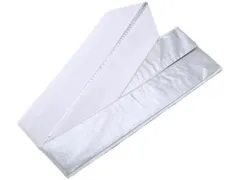 着物美人 送料込み 重ね襟 正絹 伊達襟 重ね衿 掛け襟 襟 振袖重ね襟 成人式重ね襟 重ね襟白 成人式 結婚式 入学 卒業式 振袖 訪問着 附下 色無地 着物 4way 【 白 銀 両面 】m339095E11