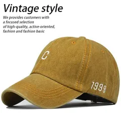 【C】Vintage style ローキャップ キャップ 帽子 メンズ レディース こなれ感 7988369 9009978 (N-3 イエロー)