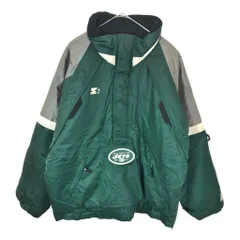 90年代 STARTER スターター NFL ニューヨーク・ジェッツ スタジアムジャケット プロチーム アメフト グリーン(メンズ M)中古 古着 X3044のサムネイル