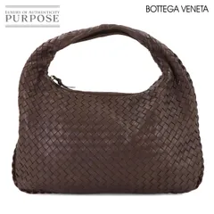 ボッテガ ヴェネタ BOTTEGA VENETA イントレチャート ミディアム　ホーボー ショルダー バッグ レザー ブラウン 115653 90308615