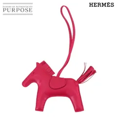 未使用 展示品 エルメス HERMES ロデオ MM バッグチャーム アニョーミロ ローズメキシコ Y刻印 Rodeo 90311012