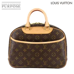未使用 展示品 ルイ ヴィトン LOUIS VUITTON モノグラム トゥルーヴィル ハンド バッグ ブラウン M42228 ゴールド 金具 90312298