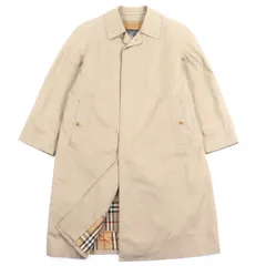 美品▼Burberrys バーバリー ヴィンテージ 裏地ノバチェック ライナー付き 比翼仕立て 2WAY ステンカラーコート ベージュ 95 175(Lサイズ相当) メンズ