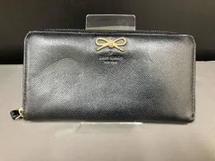 ヨレ、スレ有り/Kate spade 長財布　ブラック　