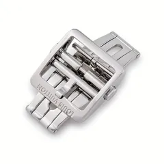 ルイヴィトン LOUIS VUITTON 腕時計パーツ 純正 ステンレススチール シルバー SS製 Dバックル 18mm幅対応 ステンレス スチール フォールディング パーツ 替え 交換 予備 シルバー 銀 【中古】のサムネイル