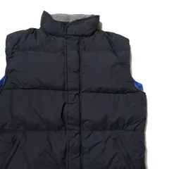 80's シエラデザイン ナイロン ダウンベスト (L) 黒×青 SIERRA DESIGNS 三角タグ80年代 旧タグ オールド ビンテージ  アメリカ古着 USED  ビンテージ ヴィンテージのサムネイル