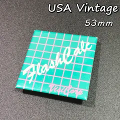 缶 バッジ　アメリカ　輸入雑貨　ビンテージ　53mm　『 フラッシュダンス　ネオン 』　当時物　　ヴィンテージ　バッチ　ピンバッチ　※　ノベルティー 　アドバタイジング　レトロ　昭和　( BAT1231 )