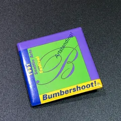 缶 バッジ　アメリカ　輸入雑貨　ビンテージ　53mm　『 バンバーシュートフェスティバル 』　当時物　　ヴィンテージ　バッチ　ピンバッチ　※　ノベルティー 　アドバタイジング　レトロ　昭和　( BAT1230 )