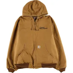 古着 カーハート Carhartt アクティブジャケット ダックフルジップパーカー USA製 メンズXXL相当/eaa613104