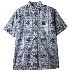 古着 90年代 レインスプーナー REYNSPOONER 水着 ビキニタグ 総柄 ラハイナセーラー ボタンダウン ハワイアンアロハシャツ/eaa581556