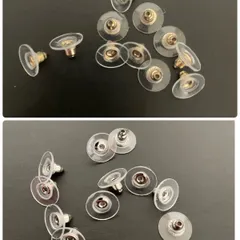 下向き 防止 キャッチのみ ゴールド シルバー ピアス バッグ ピン ディスク 金 銀 レディース