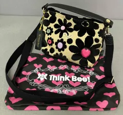 Think Bee! シンクビー ショルダーバッグ ベージュ × 黒 2WAY マーガレット ハート 保存袋付き