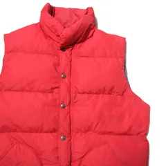 90's シエラデザイン ナイロン ダウンベスト (L) 赤 グースダウン SIERRA DESIGNS 90年代 旧タグ オールド ビンテージ 3本木タグ アメリカ古着 USED ビンテージ ヴィンテージ