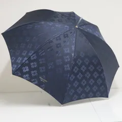 傘 kate spade NEW YORK ケイトスペード USED品 軽量 フラワー レディース ネイビー 軽量 60cm A3515