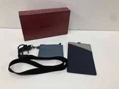 BALLY バリー カードケース フラグメントケース ネックストラップ ブルー ネイビー