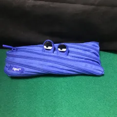 5904　ZIPIT　ジップイット　グリルモンスター　ポーチ　ペンケース　小物入れ　ブルー【中古】