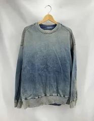 ★ DIESEL ディーゼル スウェット デニム サイズS D-KRIB-NE 無地 ブルー 通年