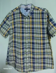 トミーヒルフィガー 半袖 シャツ チェック柄 105 110 サイズ