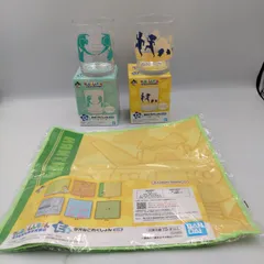 【TAKA70-69】◇ 一部未開封 BANDAI SPIRITS バンダイ スピリッツ ｢一番くじ クレヨンしんちゃん オラとなかま大集合 D賞 食卓これくしょん グラス(2種)•E賞 タオルこれくしょん(1種)｣  まとめて3点セット 割れ物